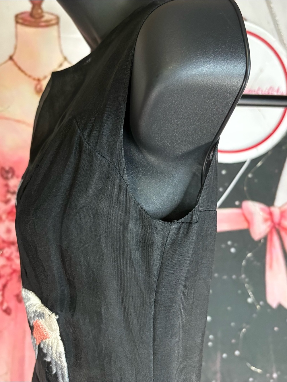 AGAATI Whispering Wings Silk Organza Embroidered Gown dress Sz SX price $625 - Picture 15 of 15